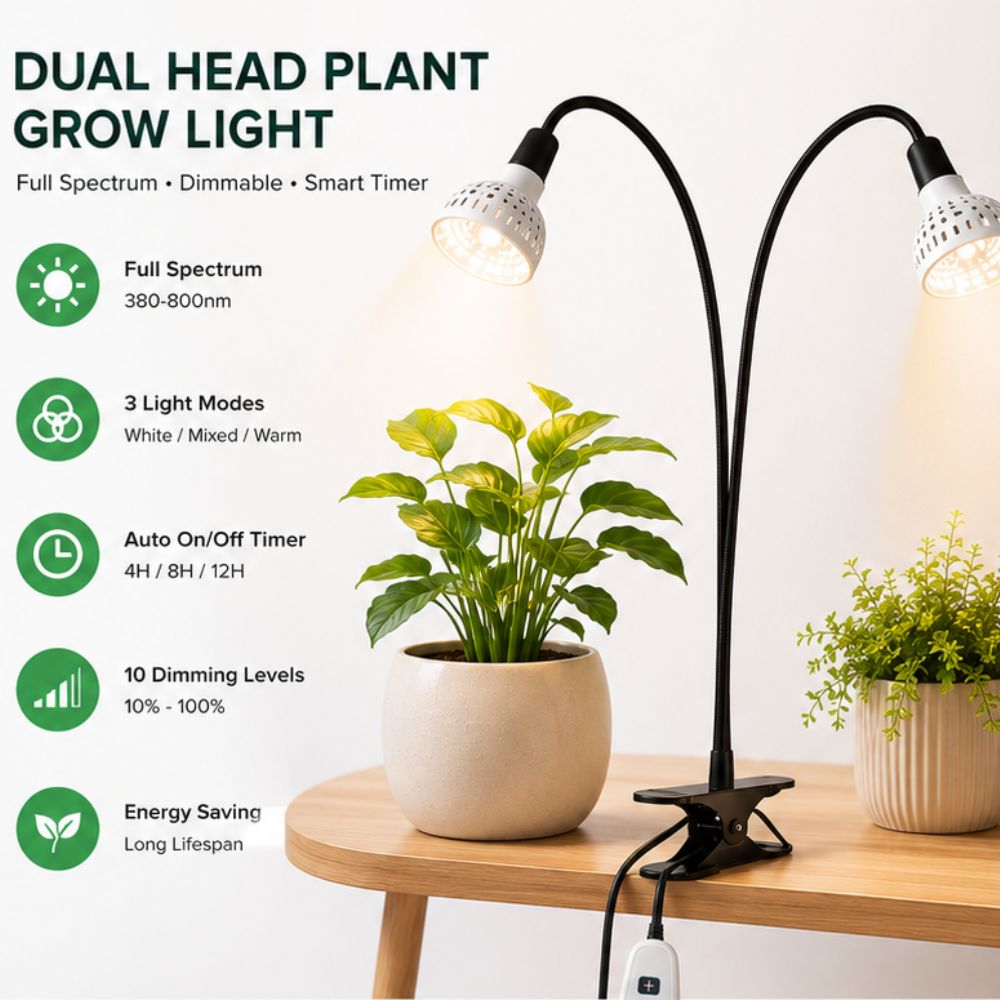 Clip-on grow light