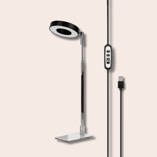 Full Spectrum LED Grow Light : Adjustable Height Stand & 3/9/12H Timer
