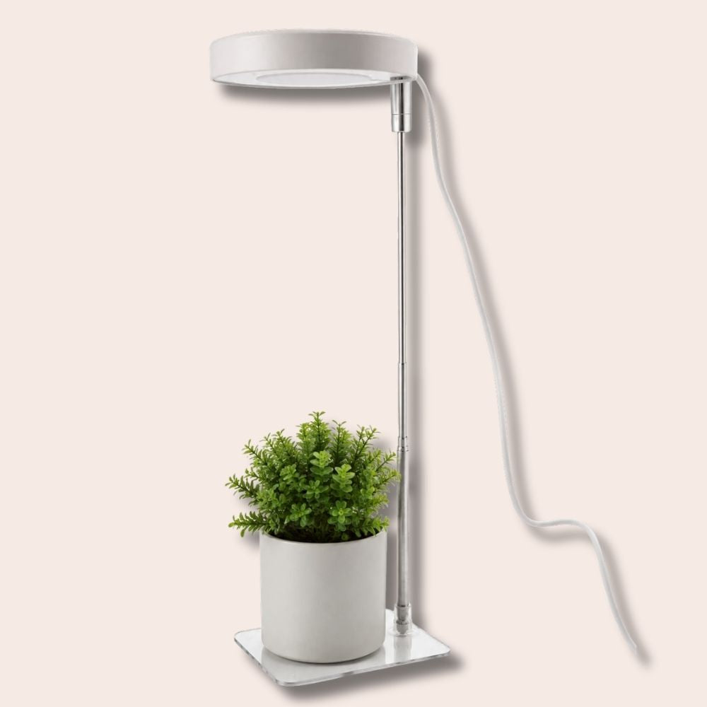 Full Spectrum LED Grow Light : Adjustable Height Stand & 3/9/12H Timer